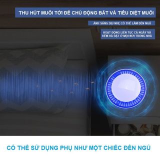 Đèn bắt muỗi điện quang thông minh cảm ứng ánh sáng cổng sạc USB giá sỉ