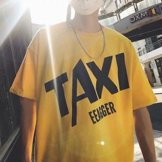 Áo thun in TAXI cotton co giản form dưới 68kg tay lỡ