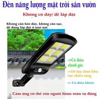 Đèn led năng lượng mặt trời cảm biến chuyển động tự sáng có kèm sẵn điều khiển loại 150W siêu sáng giá sỉ