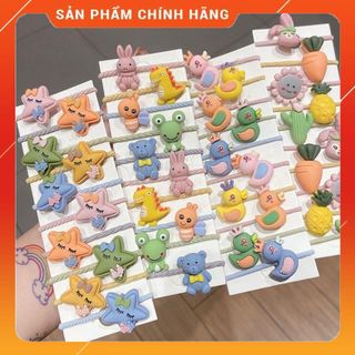 SET Bộ Cặp Tóc Hình Thú Ngộ Nghĩnh giá sỉ