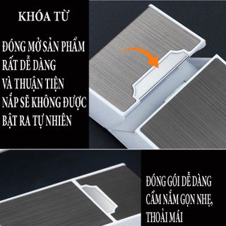 Bật lửa kiêm hộp đựng thuốc lá 20 điếu