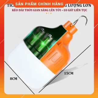 Bóng đèn led sạc tích điện sử dụng 6 đến 8 giờ công tắc 3 chế độ sáng ✅ giá sỉ