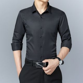Áo sơ mi nam mùa hè dài tay mát mẻ, phong cách lịch sự, trẻ trung