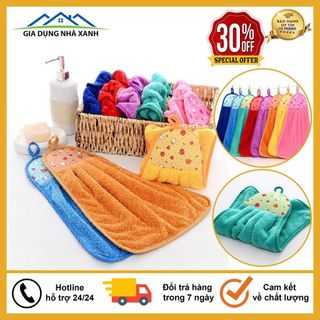COMBO 10 Khăn Lau Tay, Khăn Lau Bếp Đa Năng T1 Siêu Mềm, Siêu Thấm Nước, Giặt Lại Rất Dễ Ràng