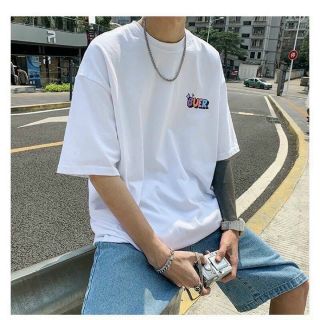 Áo unisex tay lỡ blank form rộng vải tici sợi ngoại chuẩn đẹp siêu mát