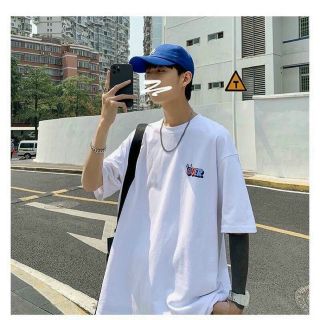 Áo unisex tay lỡ blank form rộng vải tici sợi ngoại chuẩn đẹp siêu mát