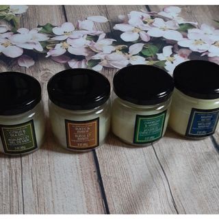 Sét 4 lọ nến thơm xuất dư hãng Soy biend scented