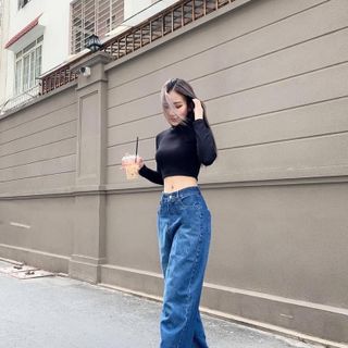 Quần Jean suông nữ giá sỉ