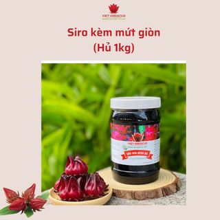 Siro Atiso đỏ đậm đặc nguyên chất (Siro Hibiscus)