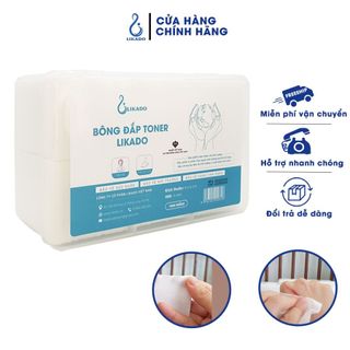Bông đắp toner Likado 1000 miếng cotton mềm (1 hộp)