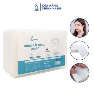 Bông đắp toner Likado 1000 miếng cotton mềm (1 hộp)