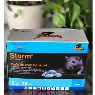 Thuốc diệt chuột Storm 0.005% (5 gói x 20 viên) (Bao bì mới) giá sỉ