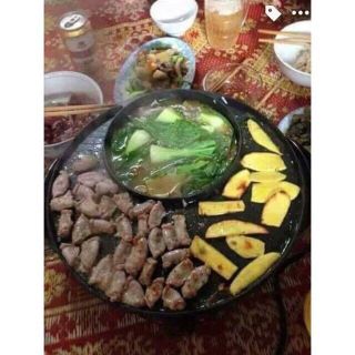 LẨU NƯỚNG ĐIỆN TRÒN 2IN1