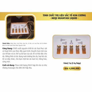 Tinh Chất Trị liệu Sắc Tố Kim Cương (Meiji Huanyan Liquid) – 10ml | Kem Iris Singapore