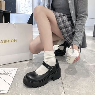 Giày Hot Trend Lolita Da Bóng Da Lì Phong Cách Ulzzang giá sỉ