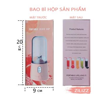 Máy Xay Sinh Tố Gia Đình Cao Cấp Zilizz - Máy Xay Cầm Tay Di Động Đa Chức Năng