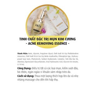Tinh Chất Đặc Trị Mụn Kim Cương (Acne Removing Essence) – 30ml | Siêu Phẩm Iris