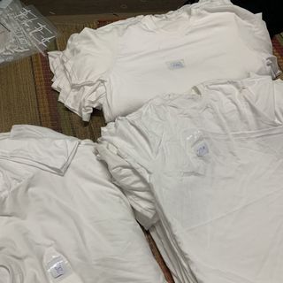 Phôi áo thun trơn trắng đen