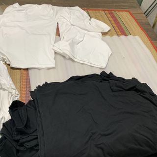 Phôi áo thun trơn trắng đen