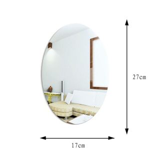 gương dán tường treo tường makeup bàn trang điểm phòng tắm nhà wc giá rẻ kt 30x45, 40x60cm mirrortoctoc HK-5002 giá sỉ