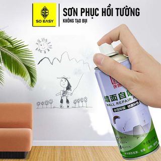 Sơn phục hồi tường, bình sơn xịt che vết bẩn không tạo bụi BOTNY B-2273, dung dịch xóa vết vẽ bậy, graffiti, vết xước, trả lại vẻ đẹp cho bức tường, DIY giá sỉ