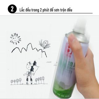 Sơn phục hồi tường, bình sơn xịt che vết bẩn không tạo bụi BOTNY B-2273, dung dịch xóa vết vẽ bậy, graffiti, vết xước, trả lại vẻ đẹp cho bức tường, DIY