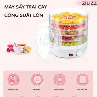 Máy Sấy Hoa Quả Và Thực Phẩm Cao Cấp 5 Tầng Zilizz - Máy Sấy Hoa Quả Detox Mới 2022