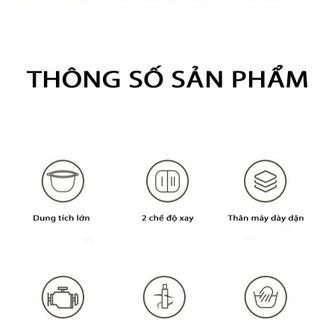 Máy Xay Thực Phẩm Đa Năng Cao Cấp Zilizz - Dung Tích Lớn - Công suất 300W