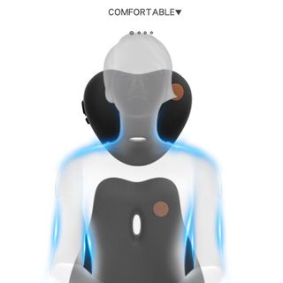 Đệm massage ô tô tựa lưng, cổ cao su non - xe hơi, ghế văn phòng