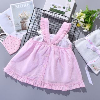 Set quần áo bé gái áo boi hạt gạo 2 lớp quần chíp phồng 2 lớp TL49 đồ bộ bé gái sành điệu mềm mịn thoáng mát