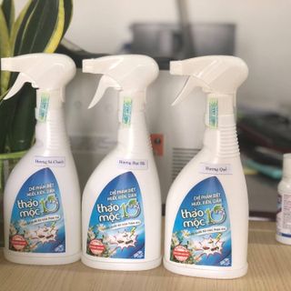 Diệt Côn Trùng Gián, Kiến, Kiến Ba Khoang, Muỗi, Ruồi, Mối, Mọt 100% Sinh Học Thảo Mộc 10s Hương Sả Chanh Chai Xịt 500ml An Toàn Cho Sức Khỏe Em Bé Và Người Già, Đã Được Bộ Y Tế Cho Phép Lưu Hành