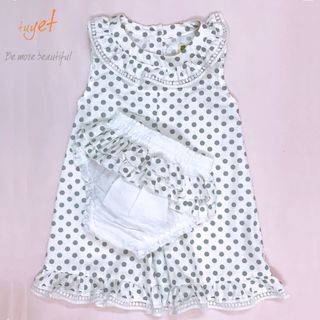váy bé gái chân váy phối ren kèm quần chip bèo TL01 chất vải thoáng mát thoải mái, an toàn cho da bé