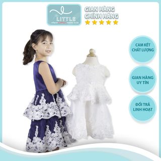 váy bé gái chân váy phù dâu đính ren 2 Tầng TL03 Váy Công Chúa Cách Điệu Đường May Đều Đẹp Chắc Chắn Tinh Xảo