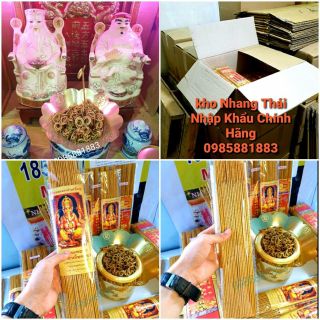 NHANG VÀNG TÀI LỘC - NHẬP KHẨU THÁI LAN(ÍT KHÓI,HƯƠNG QUẾ, CUỐN TÀN)