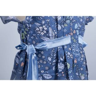 váy bé gái chân váy hoa nhí xanh xếp ly TL10 váy cho bé gái xinh xắn thời trang, đường may đều đẹp chắc chắc