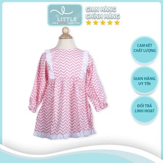 Váy cánh tiên Dài Tay Phối Ren Bèo Gấu TL14 váy cho bé gái Xinh Xắn Thời Trang, Đường May Đều Đẹp Chắc Chắn