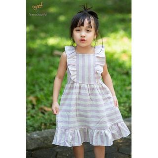 Váy cánh tiên Đuôi Cá Kẻ Tím TL15 váy cho bé gái Xinh Xắn Thời Trang, Đường May Đều Đẹp Chắc Chắn Tinh Xảo