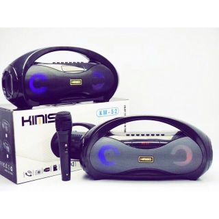 LOA BLUETOOTH KARAOKE KIMISO S2 TẶNG KÈM 1 MIC CÓ DÂY CẮM TRỰC TIẾP
