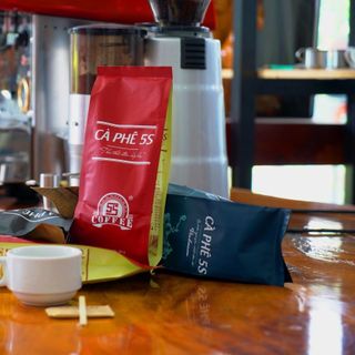 CÀ PHÊ BLEND 1 500gr rang xay hương vị đậm đà khó quên đến từ thương hiệu CÀ PHÊ NĂM GIÂY [5S COFFEE]