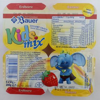 Sữa chua trái cây kidsmix lốc 4 hộp - mua sỉ liên hệ giá sỉ