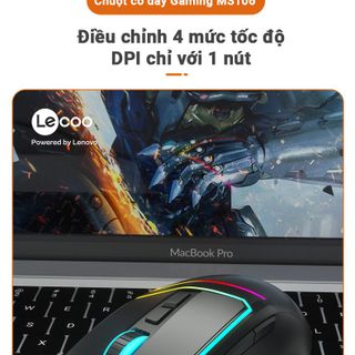 Lecoo - Chuột Gaming LED MS106 - 7 phím chức năng