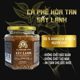 CÀ PHÊ HÒA TAN SẤY LẠNH vị chua thanh, thơm nồng đến từ thương hiệu CÀ PHÊ NĂM GIÂY [5S COFFEE]