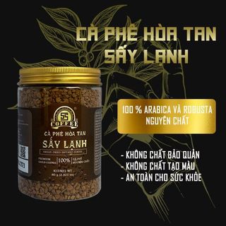 CÀ PHÊ HÒA TAN SẤY LẠNH vị chua thanh, thơm nồng đến từ thương hiệu CÀ PHÊ NĂM GIÂY [5S COFFEE]