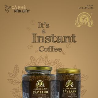 CÀ PHÊ HÒA TAN SẤY LẠNH vị chua thanh, thơm nồng đến từ thương hiệu CÀ PHÊ NĂM GIÂY [5S COFFEE] giá sỉ