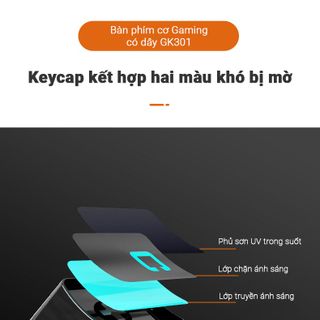 Lecoo - Bàn phím cơ gaming Blue Switch GK301 - 104 Key Rollover