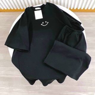 Đồ bộ mặc nhà in miệng cười chất thun cotton co giản thoáng mát freesize dưới 60kg