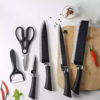 Bộ dao 6 món cao cấp công nghệ Nhật Asakh Đa Năng