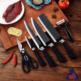 Bộ dao 6 món cao cấp công nghệ Nhật Asakh Đa Năng