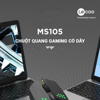 Lecoo - Chuột Gaming LED MS105 - 6 phím chức năng