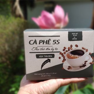 Cà Phê 5S Hòa Tan Đen 2in1 - Hộp 20 gói x 16gram đến từ thương hiệu CÀ PHÊ NĂM GIÂY giá sỉ